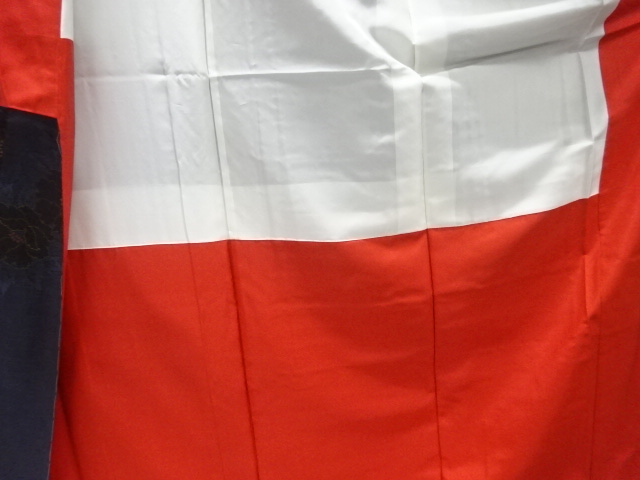  未使用品　牡丹模様織り出し本場泥大島紬着物(5マルキ)